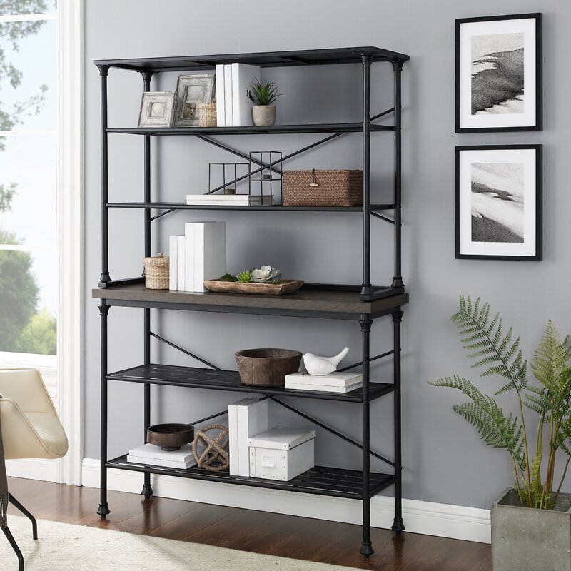 Coastal Farmhouse Amelia 48 Steel Standard Baker S Rack Reviews   Amelia 48%2527%2527 Steel Standard Baker%2527s Rack 